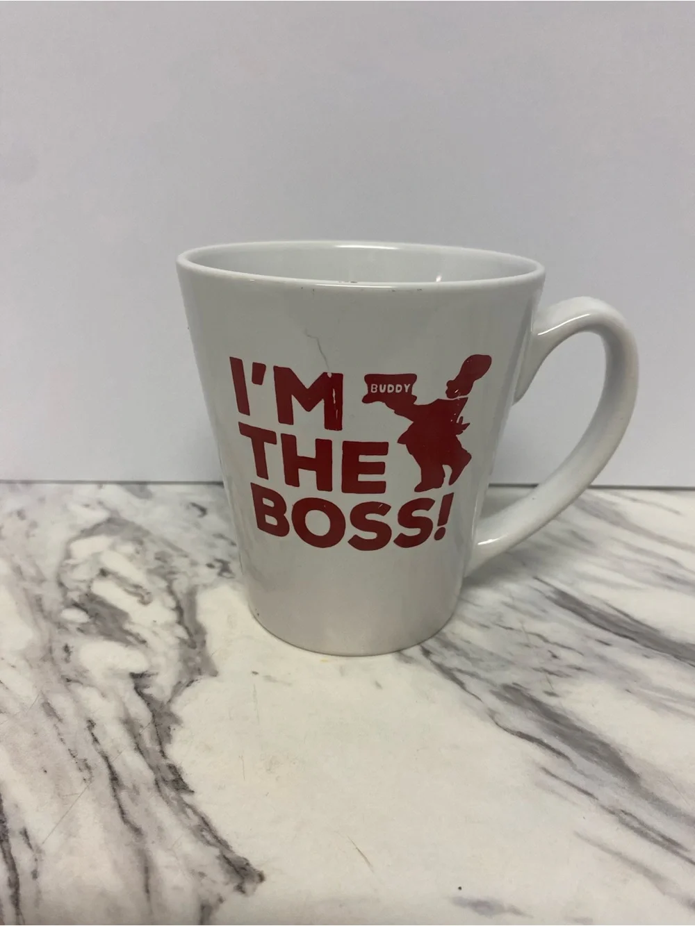 White Mug with Red 